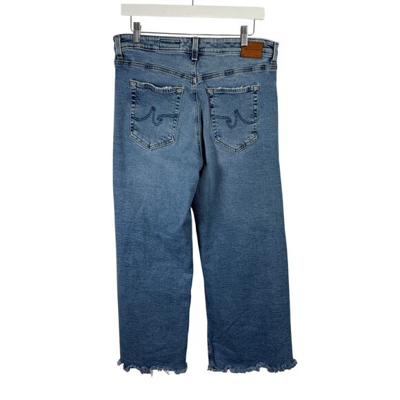 AG Adriano Goldschmied Saige Wide Leg Crop Jeans 18 Years Atlantic Womens 32 - Picture 5 of 9